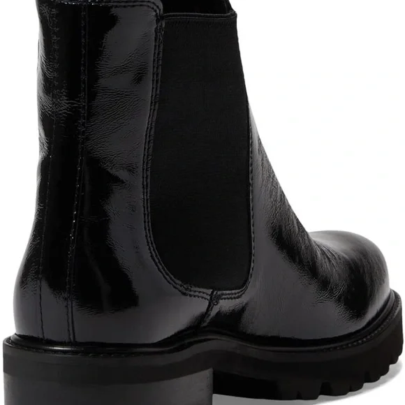 C La CANADIENNE Patent Leather Black  Boots, Size 9 - Picture 4 of 14